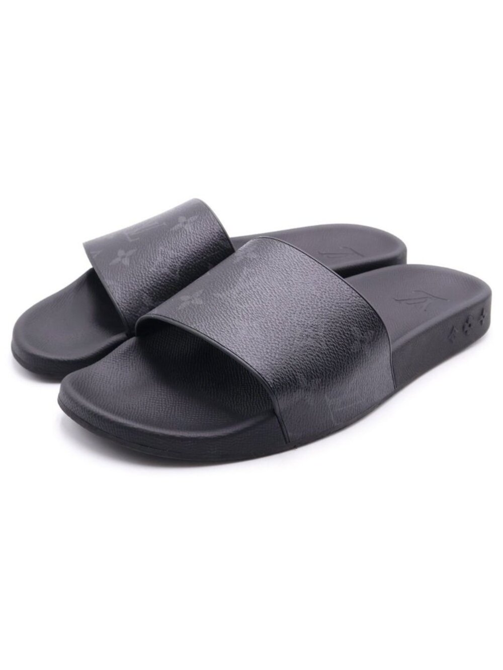Louis Vuitton Monogram Waterfront Sandals Rubber Black VS - Picture 2 of 6